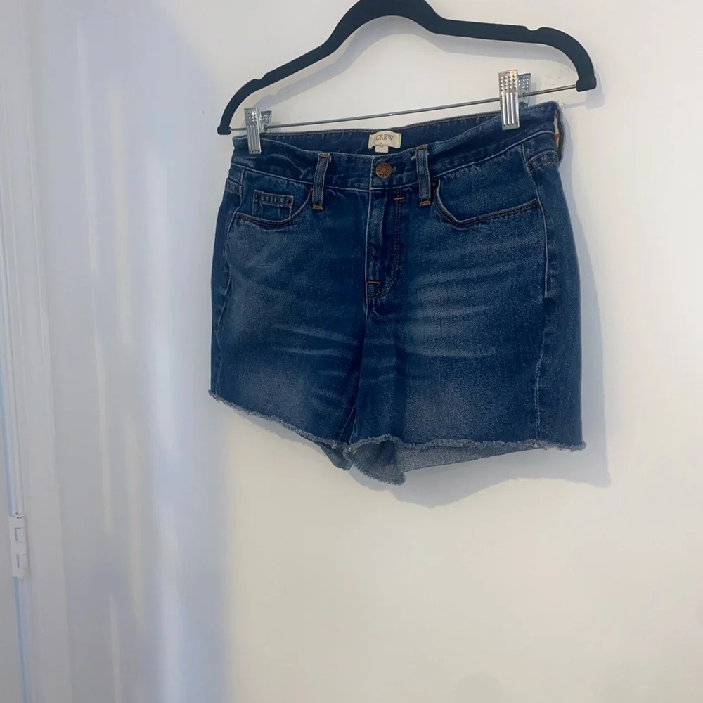 J.Crew 5” Inseam Raw Hem Denim Shorts | Dark Wash | Size 26